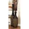 Brown Rattan Coastal Style Vase, 48" x 12" x 12"